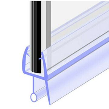 2pcs 50cm+50cm Clear Window Seal Strip For 6mm Glass Shower Screen Door Windproof And Water Retaining Sealing Strips