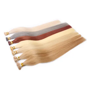 8''-32'' 1g/s Blonde Color u tip hair extension brazilian Nail tip hair extension