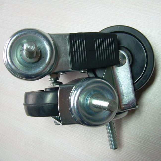 Thread Stem Rubber Caster