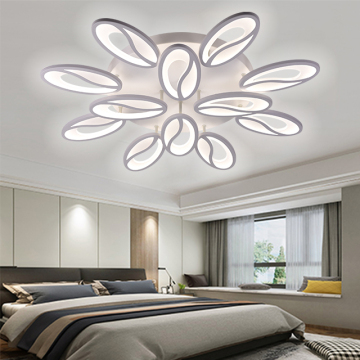Modern Acrylic Square Chandelier LED Ceiling Light for Living Room and Bedroom
