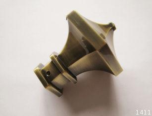 Home Window Metal Curtain Rod Finials , 19mm / 25mm Curtain