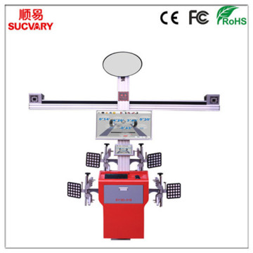 Wheel Aligner with Adjustable Camera