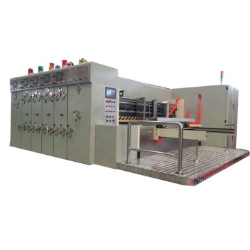 Corrugated paperboard flexo printing slotting machine