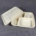 100% compostable wheat straw fiber pulp food container