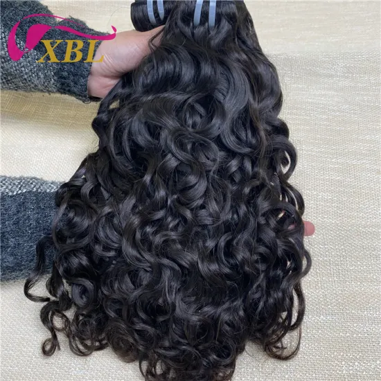 Factory Direct Brazilian Human Hair Bundles with Double Weft and Raw Texture: Full Thick Water Wave Extensions