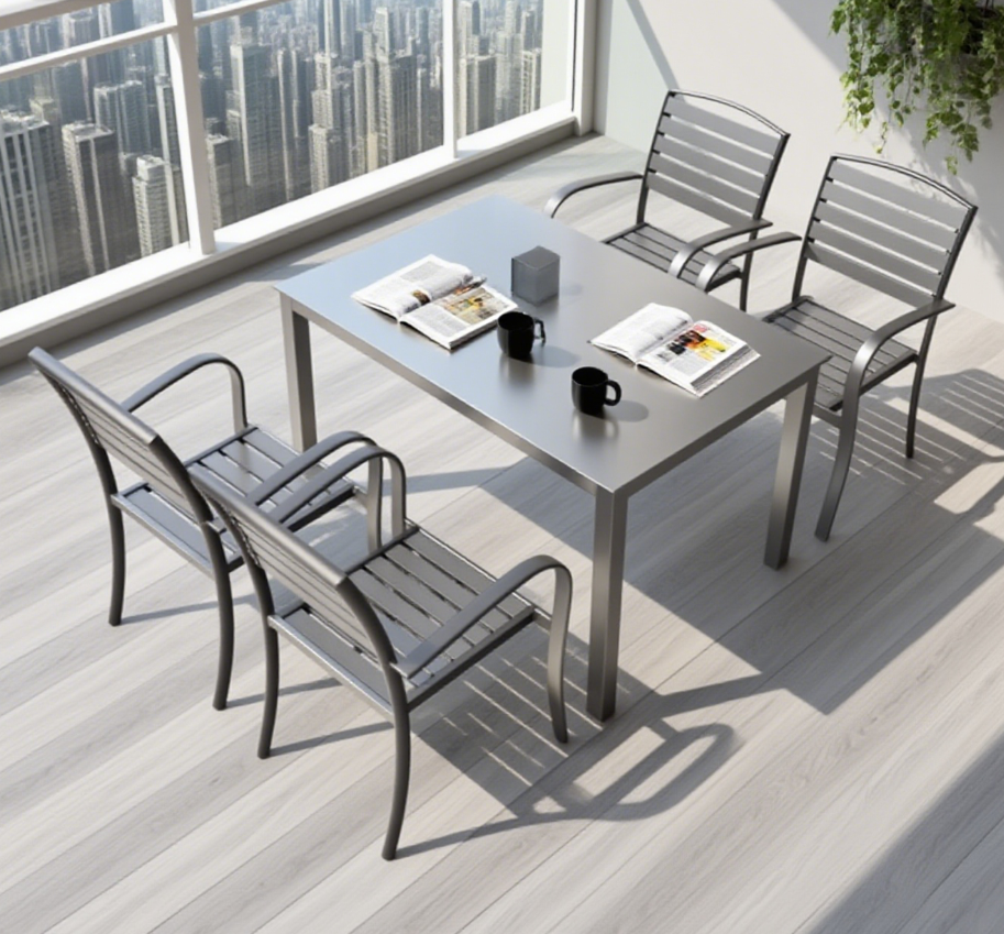 Durable Aluminum Chair Set