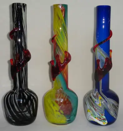 colored soft glass bongs/pipes & hookahs