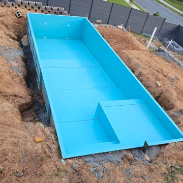 Custom Large Family Home Villa Outdoor FRP Composite Prefab Fiberglass Swim Spa & Inground Swimming Pool (6m-10m)