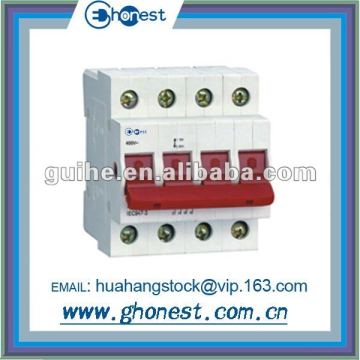 HD1-125 4P Din rail isolating switch