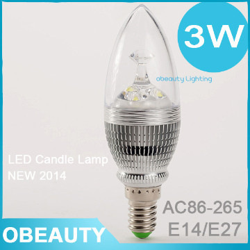 เทียน led e27/e14 ใสหลอด 2014 ออกแบบใหม่