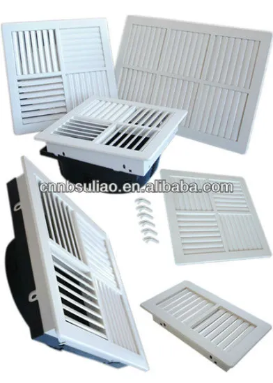 compact and adjustable plastic air conditioning diffuser