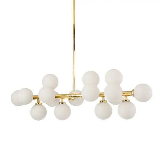 INSHINE Brass White Bulb Bright Pendant Light