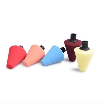 Shiner Auto Foam Polishing Cone M14 or 5/8 Shaft Tapered Polishing Pads for Wheels & Hubs