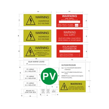 3M Warning Sticker for PV Solar Systems and Kits