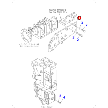SAA6D170E-5BRACKET6245-61-8320
