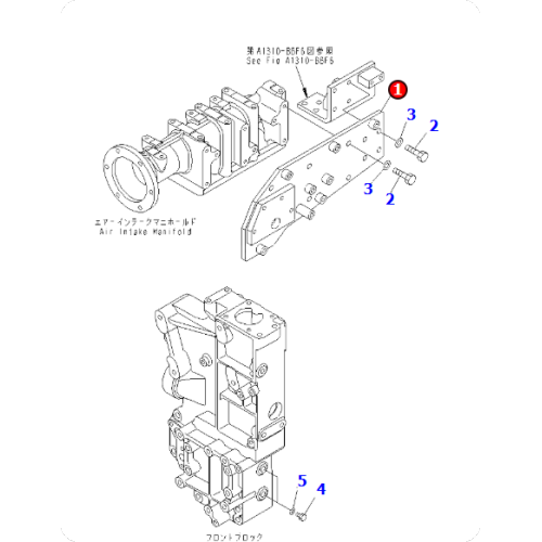 SAA6D170E-5BRACKET6245-61-8320