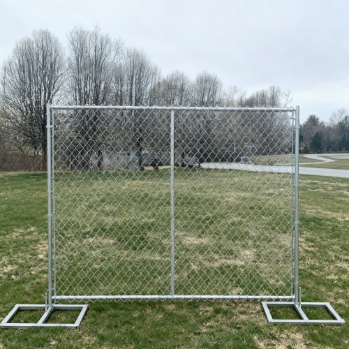 Recinzione temporanea da cantiere con collegamento a catena zincata