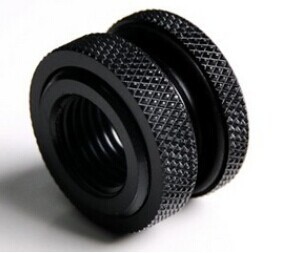 Black G1 / 4 Top Wear Plate Type Filling Connection Connector Computer Water Cooler Accessories