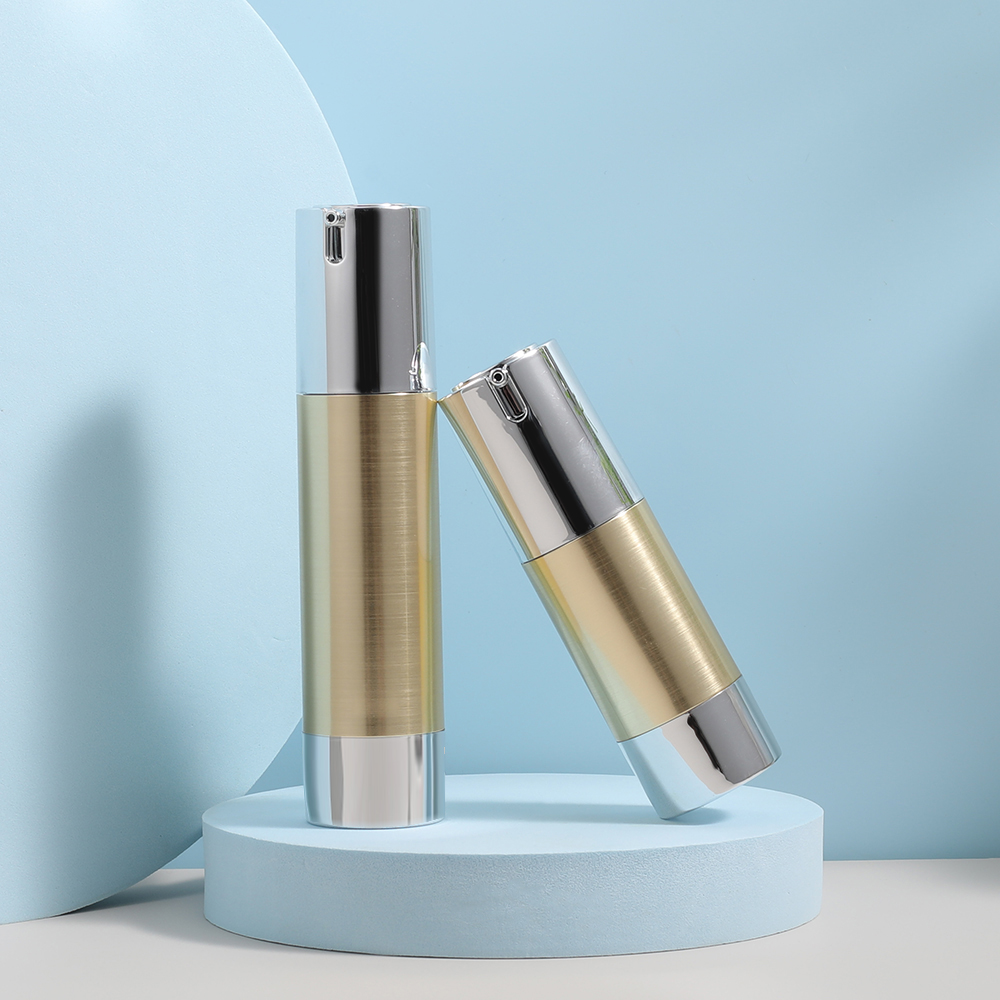 U Shape Cosmetic Plastic Airless Travel Foundation Bottle