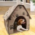 Portable Dog House Foldable Winter Warm Pet Bed Nest Tent Cat Puppy Kennel  Pet Bed Nest Tent