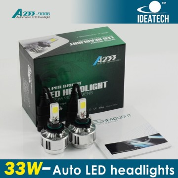 A233 12V/33W led headlight bulb 9006/HB3 all in one led headlight conversion kit