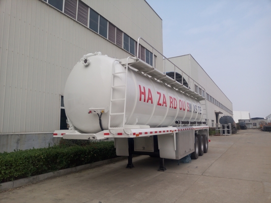 Vacuum Suction Tanker Truck Semi Trailer Volume 25000Liter