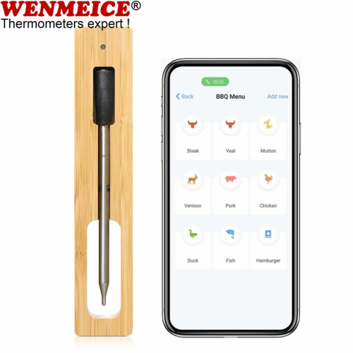 USB Rechargeable True Wireless Meat Probe For Grilling