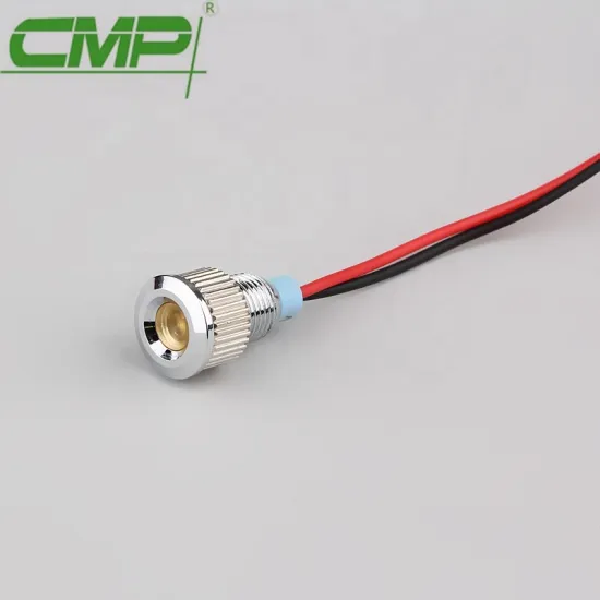 8mm 24V Yellow Metal LED Indicator Light