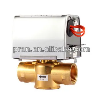 Forging brass 2-way motorized valve