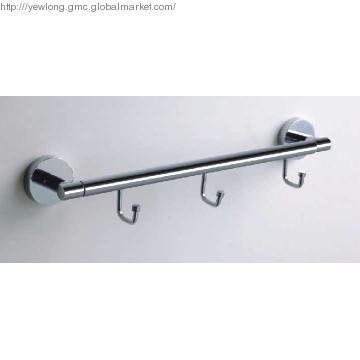 Bathroom Accessory--Towel Bar With 3 Hooks