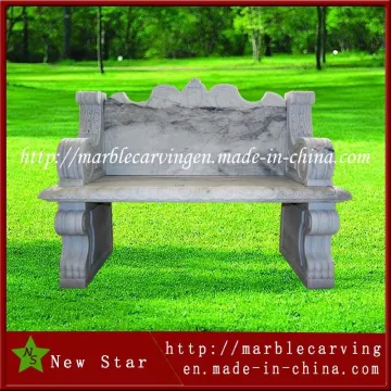 Grey Stone Chair for Garden Furniture Cheap Price China Made Marble Bench