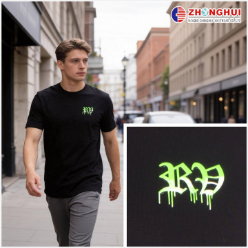 Graffiti Gothic Neon Drip Print Tee