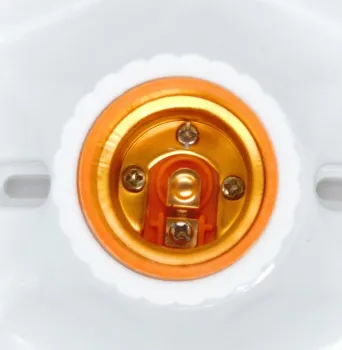 Ceramic Round White E27 Bulb Holder Lamp Socket