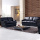 Sofa 3-Pieces Leather Cushions Combined Sofa Set