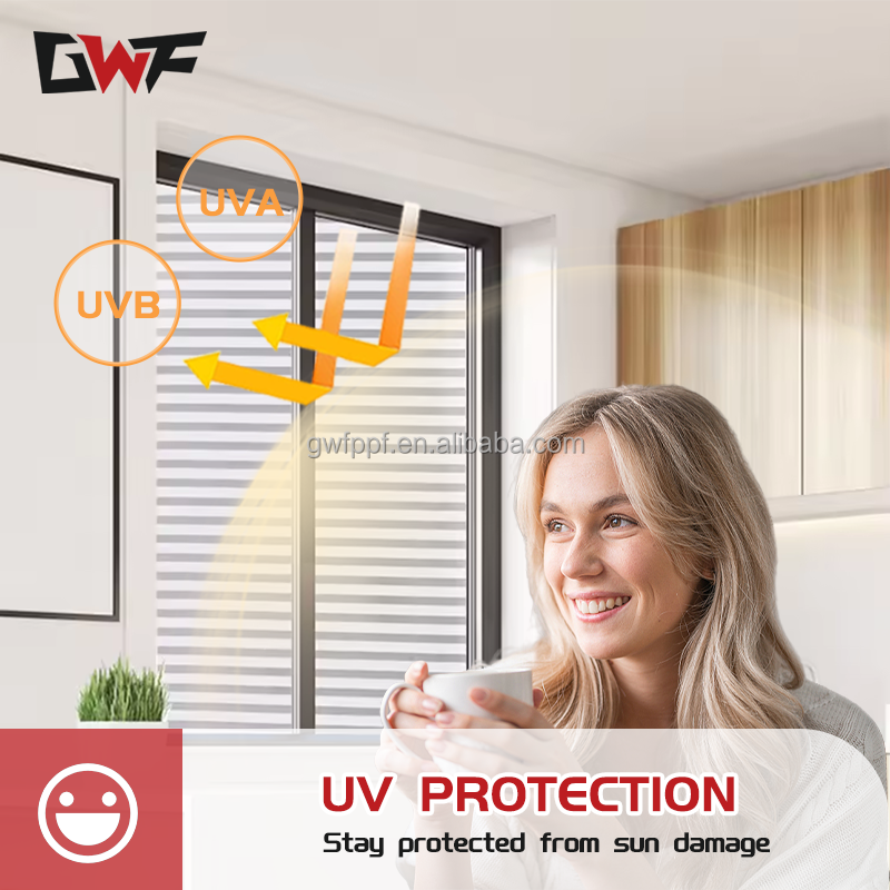 Película de ventana de privacidad decorativa