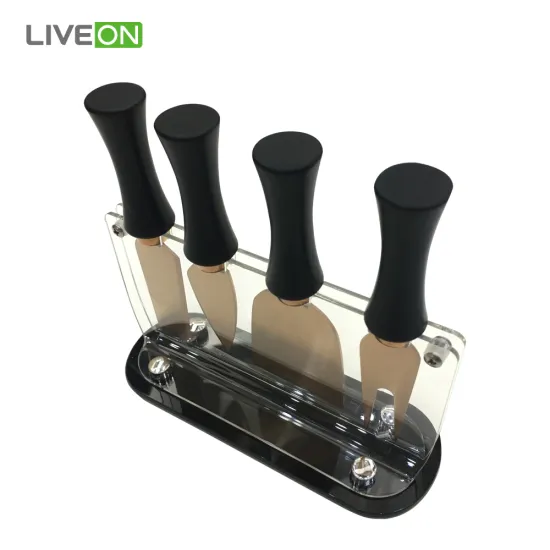 4pcs Titanium Kitchen Rose Gold Cheese Knife
