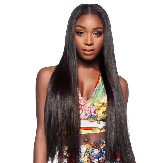 150% 180% 200% Wholesale 4x4 Lace Closure Wig Vendors 100%Aligned Cuticle Wig 4x4 Closure Natural Straight Human Hair Wigs