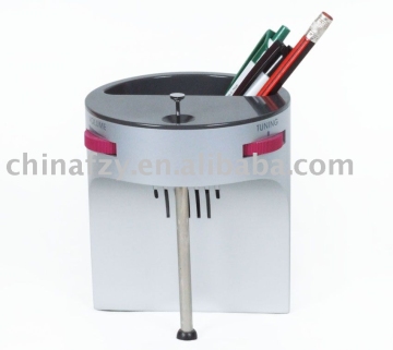 PEN HOLDER WITH FM RADIO