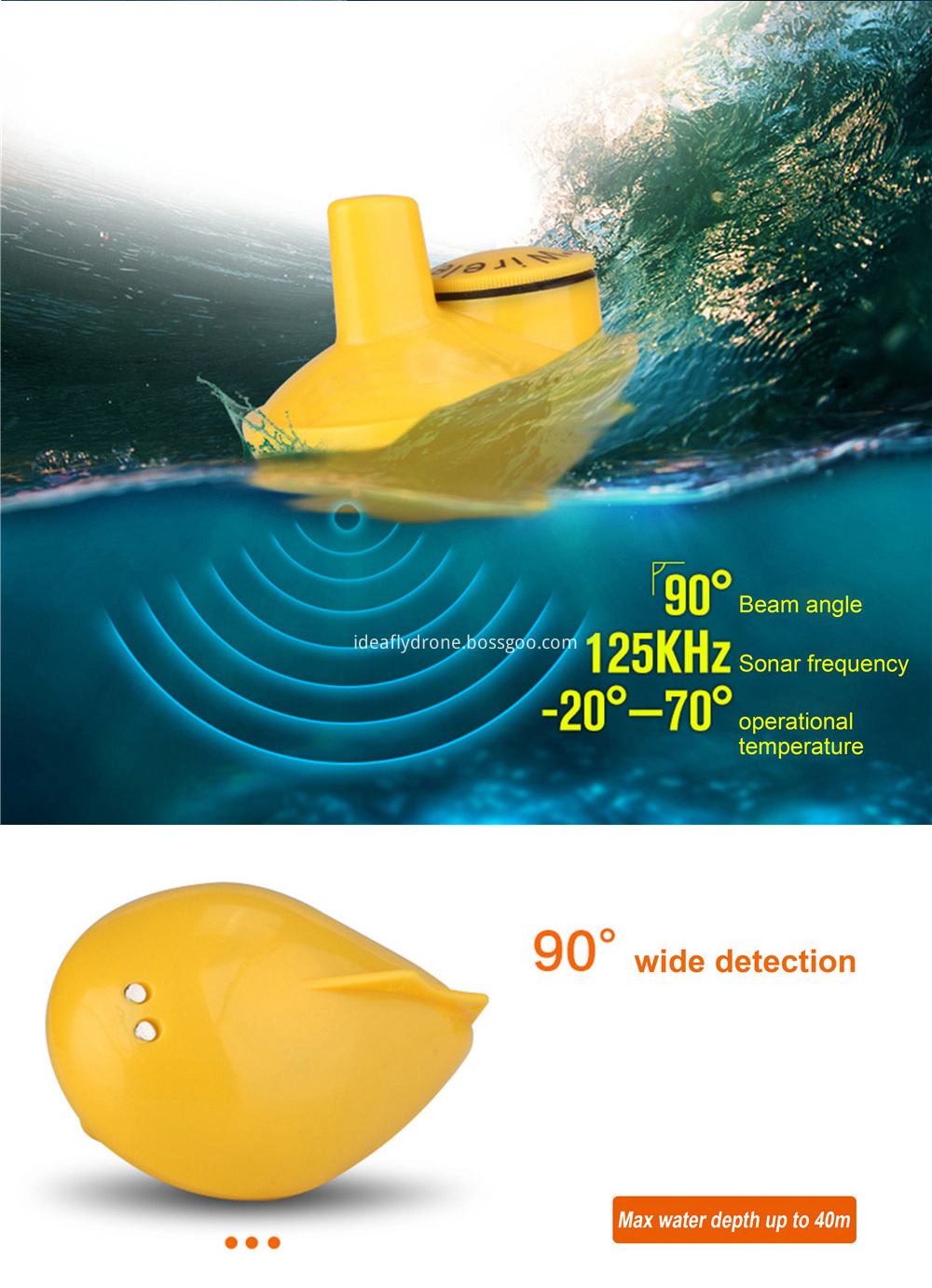 Sonar for fishing Drone
