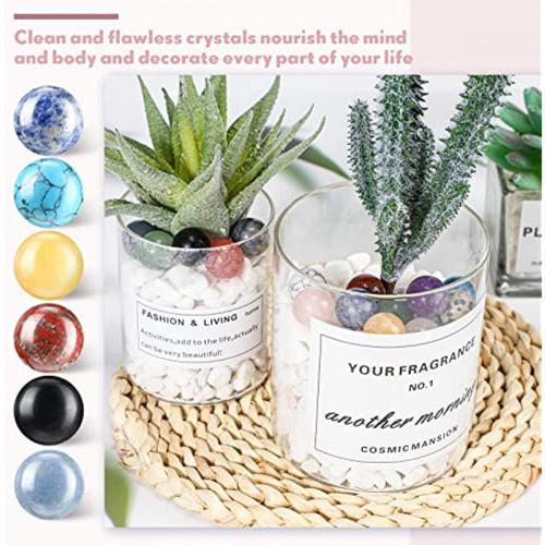 20MM Amazonalite Chakra Balls for Stress Relief Meditation Balancing Home Decoration Bulks Crystal Spheres Polished