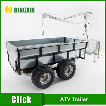 1000KG capacity steel ATV trailer/ ATV log trailer