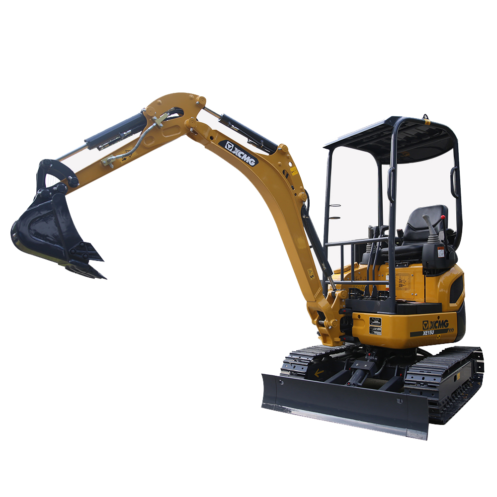 XCMG XE15U Mini excavadora sobre orugas de 1,5 toneladas