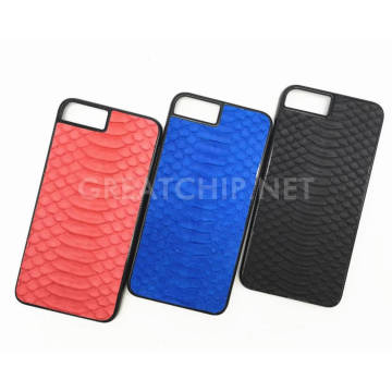 2016 luxury case for iPhone7 snake-skin genuine leather case