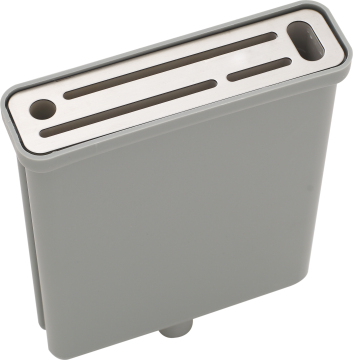 Stainless Steel Sink Knife Holder Storage Kit with Plastic Bucket