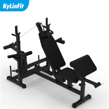 High-Quality Adjustable Weight Bench with Squat Rack Combo for Commercial Gym and Home Use