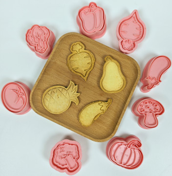 DIY Cake Baking Tools: Cookie Mold & Cutter Set - 3D Cookie Molds