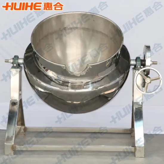 Soup Making Machine with Jacketed Pot for Syrup Mixing and Cauldron Cooking