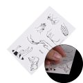 JETTING Hot 1 PC Henna Tattoo Stencil Beauty Women Body Leg Hand Feet Art Airbrush Drawing Paint Design Tattoo Sticker Template