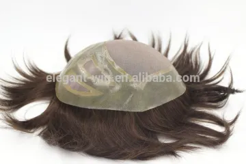 Elegant-wig qingdao factory straight women toupee virgin pure men human hair toupee on selling