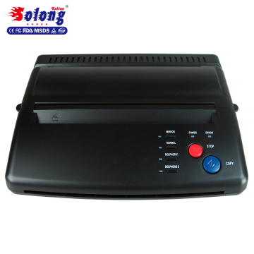 Solong Tattoo Top Quality Tattoo Stencil Transfer Machine Black Thermal Copier Maker For Transfer Papers 20 Pcs Transfer Paper T